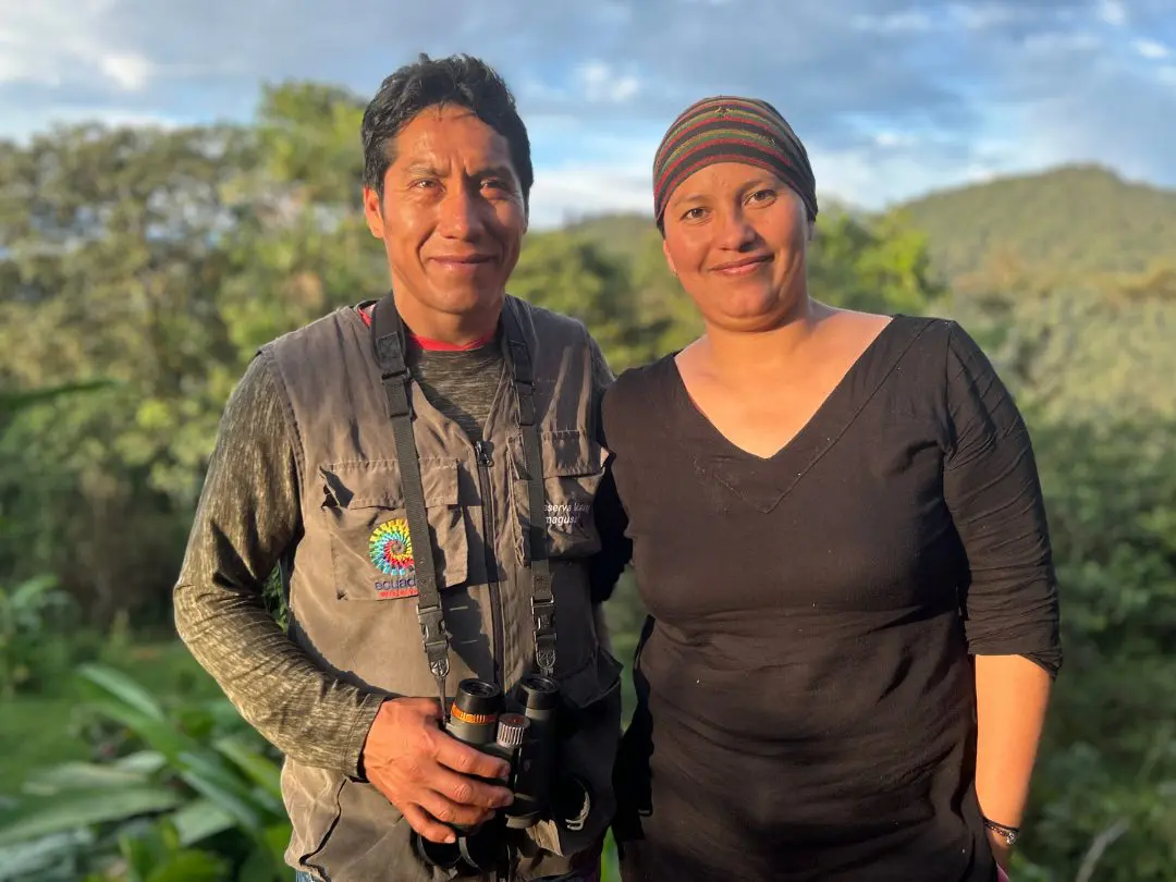 Sergio Basantes y Doris Villalba, propietarios de Mashpi Amagusa